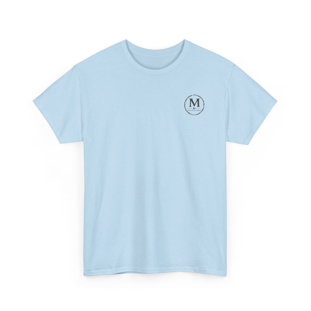Minimalist Monogram Tee — Small Chest "M" Logo Cotton T‑Shirt