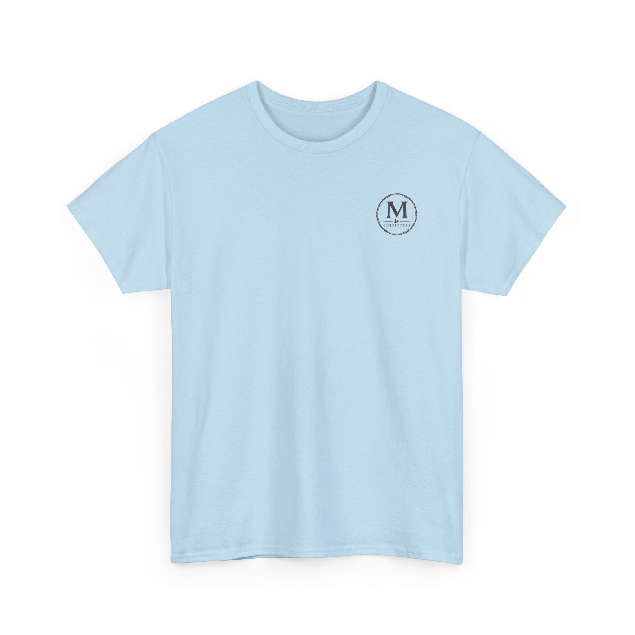 Minimalist Monogram Tee — Small Chest "M" Logo Cotton T‑Shirt