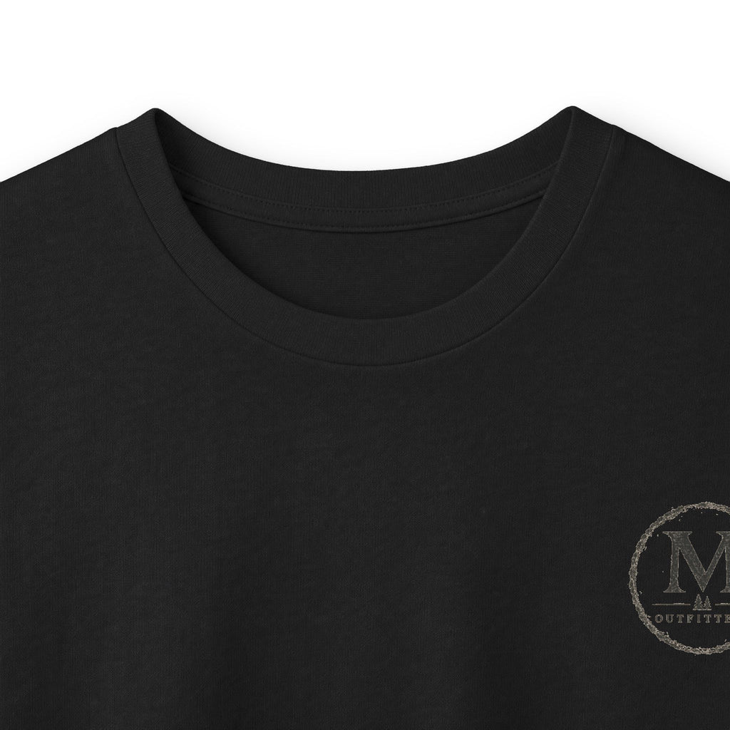 Long Sleeve Tee — Coastal Cabin Landscape Back Print