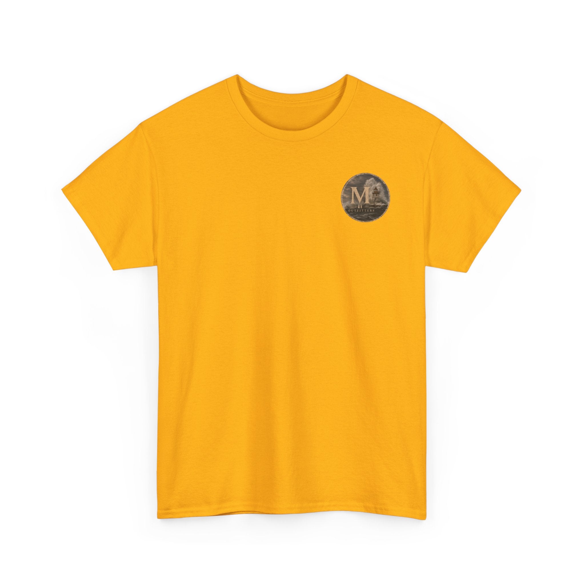 Monogram M Chest Logo Tee — Minimalist Vintage Initial T-Shirt