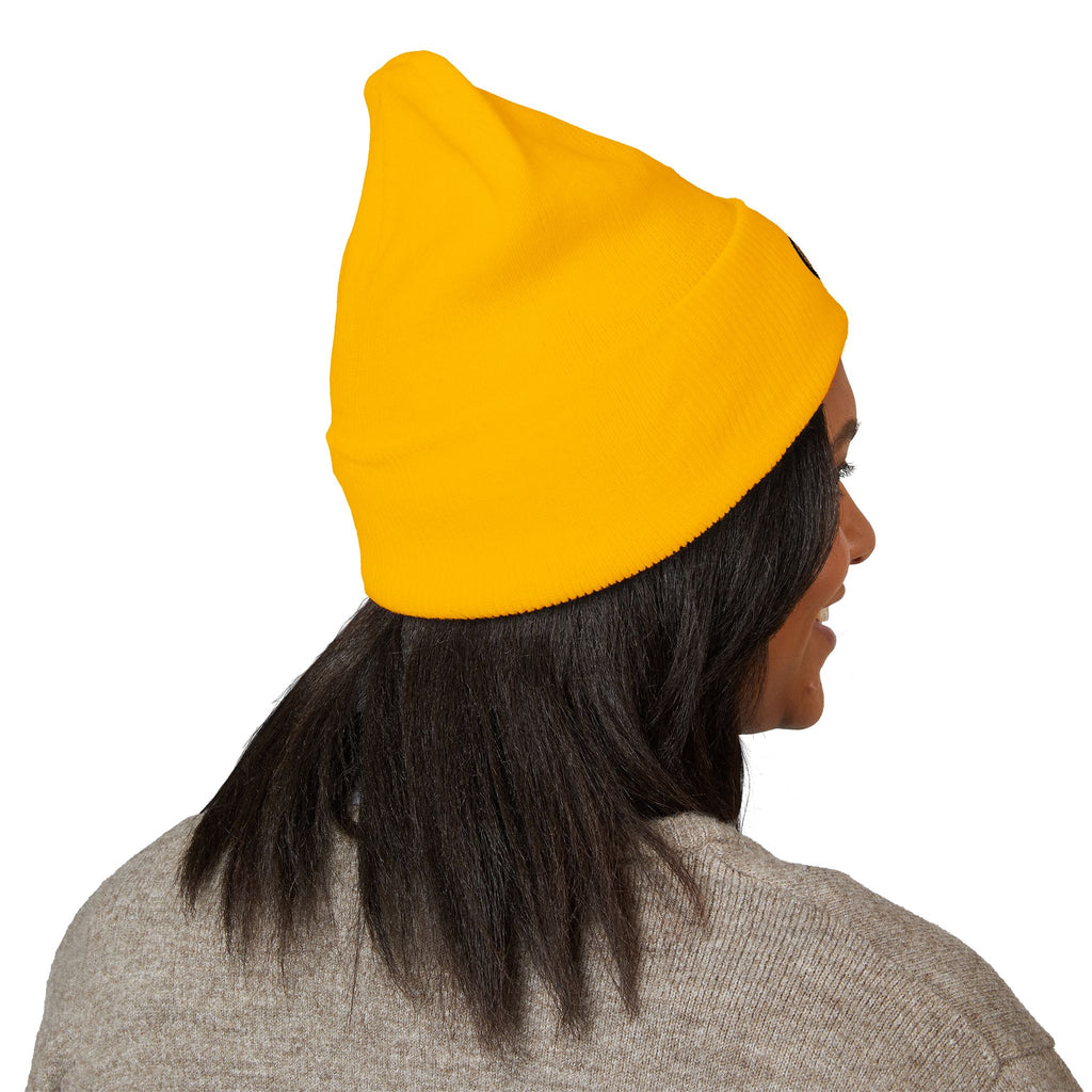 Embroidered Monogram Cuffed Beanie – Classic Knit Winter Hat