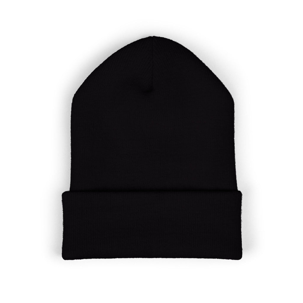 Embroidered Monogram Cuffed Beanie – Classic Knit Winter Hat