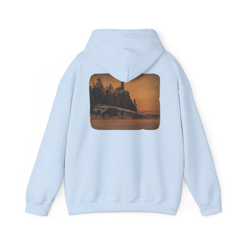 Musky Outfitters Co. Hooded Sweatshirt – Vintage Coastal Cliffs Graphic Hoodie