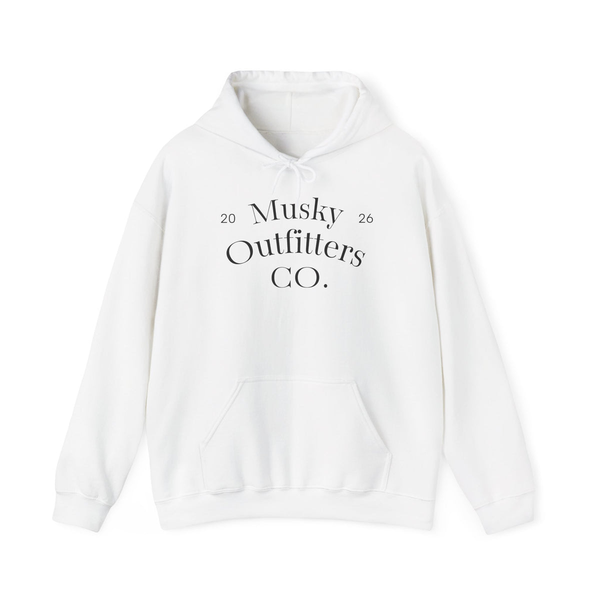 Musky Outfitters Co. Hooded Sweatshirt – Vintage Coastal Cliffs Graphic Hoodie