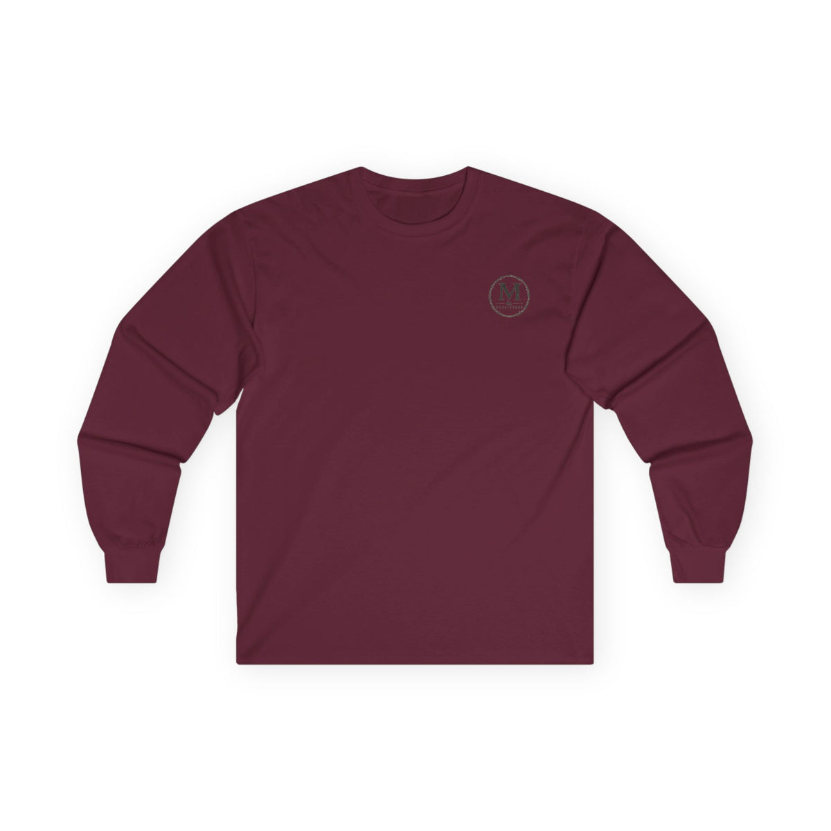 Long Sleeve Tee — Coastal Cabin Landscape Back Print