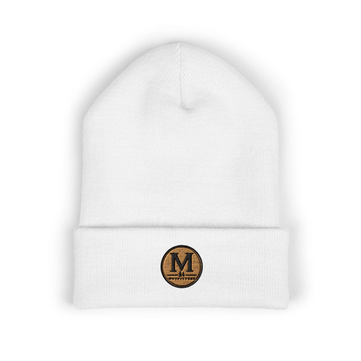 Embroidered Monogram Cuffed Beanie – Classic Knit Winter Hat
