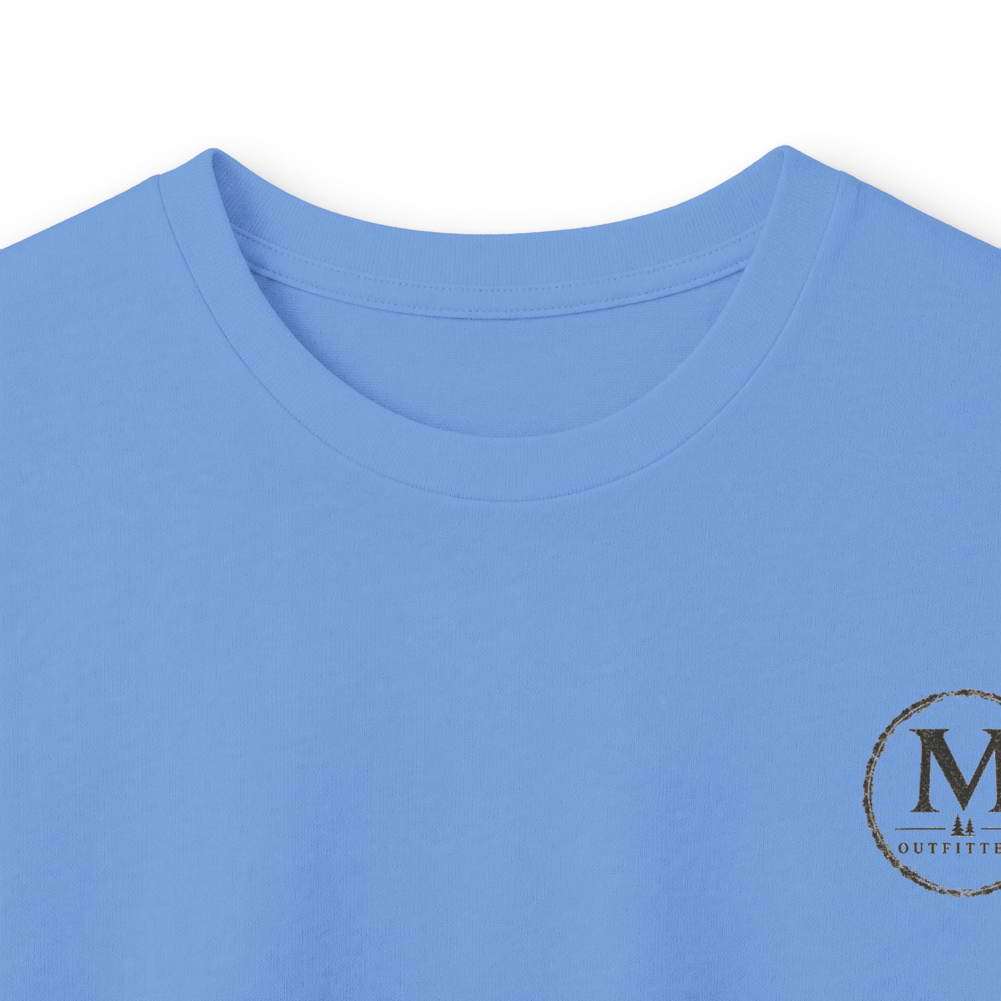 Long Sleeve Tee — Coastal Cabin Landscape Back Print