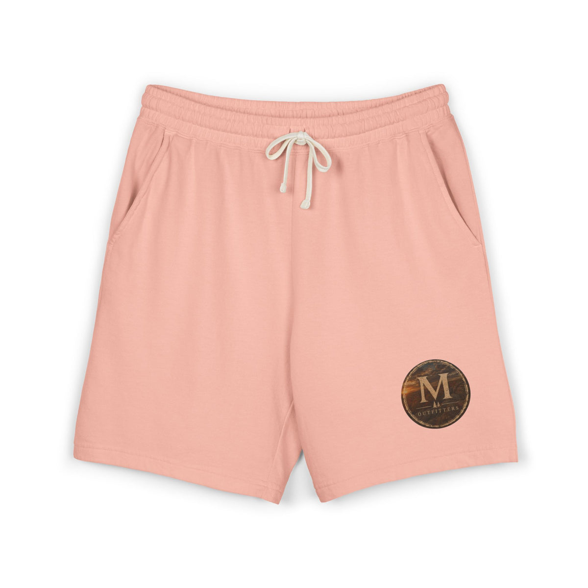 Lightweight Fleece Sweat Shorts with Retro Monogram Patch