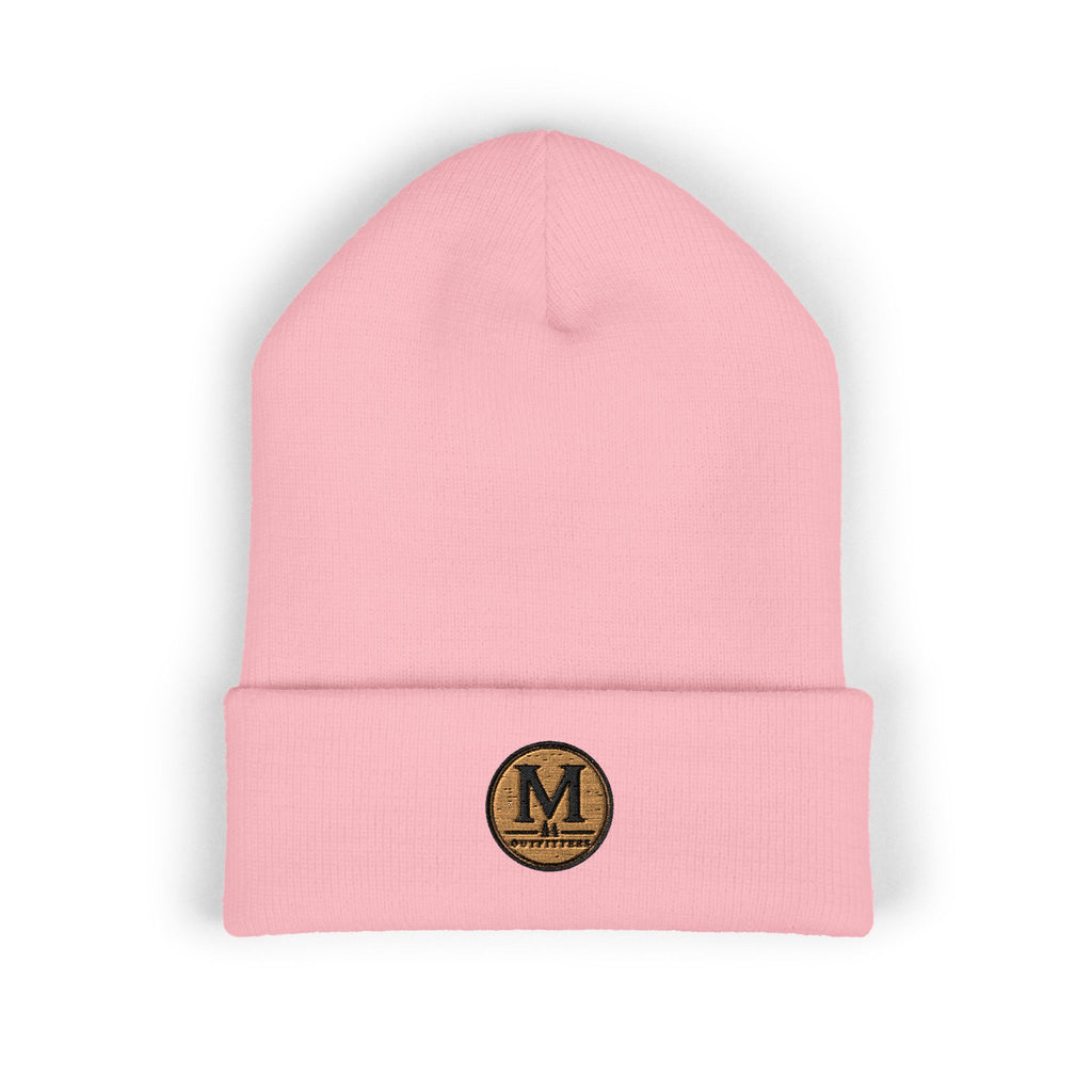 Embroidered Monogram Cuffed Beanie – Classic Knit Winter Hat