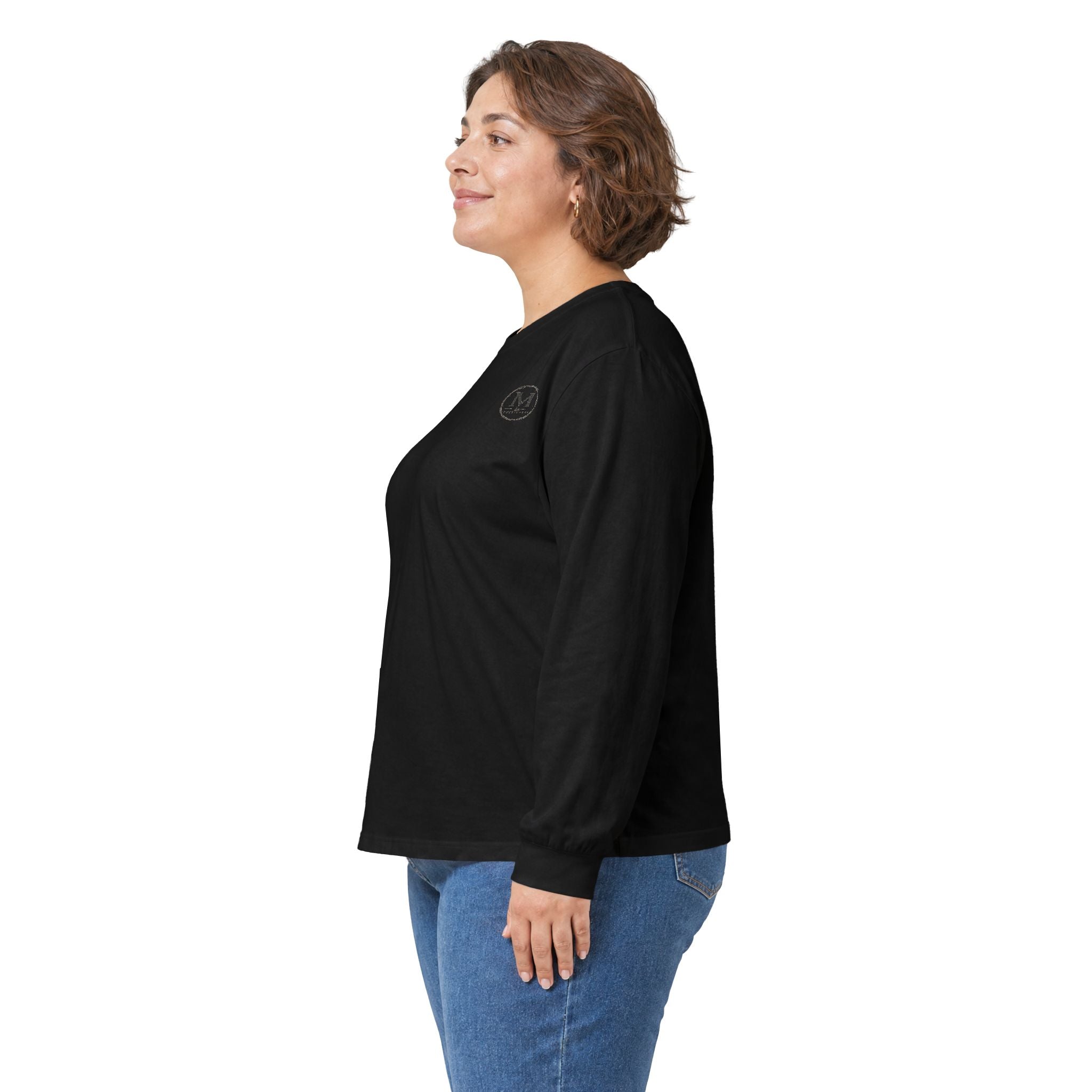 Long Sleeve Tee — Coastal Cabin Landscape Back Print