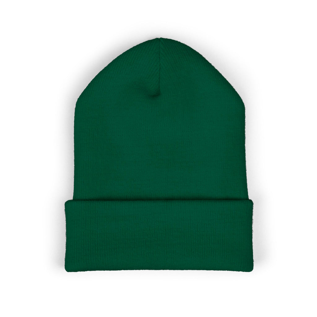 Embroidered Monogram Cuffed Beanie – Classic Knit Winter Hat