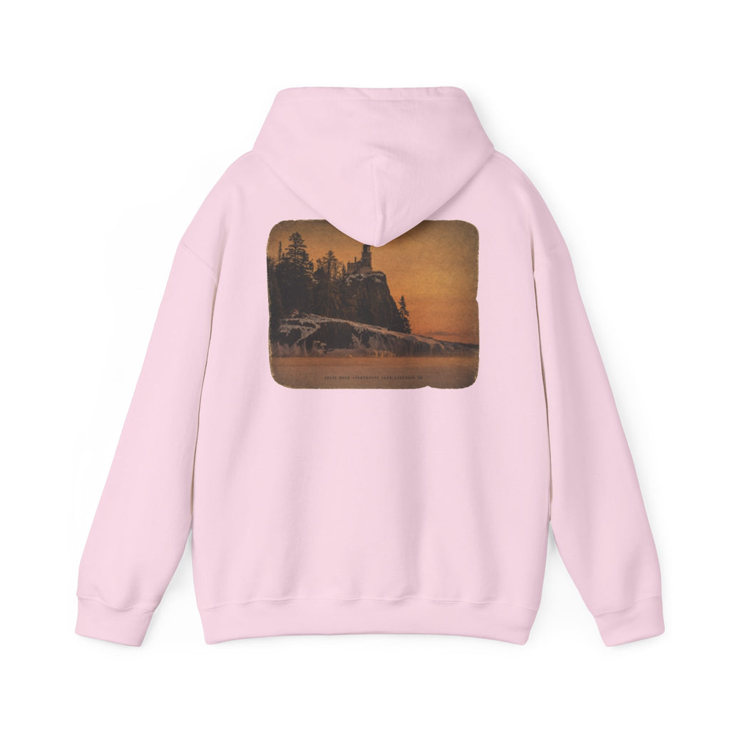 Musky Outfitters Co. Hooded Sweatshirt – Vintage Coastal Cliffs Graphic Hoodie