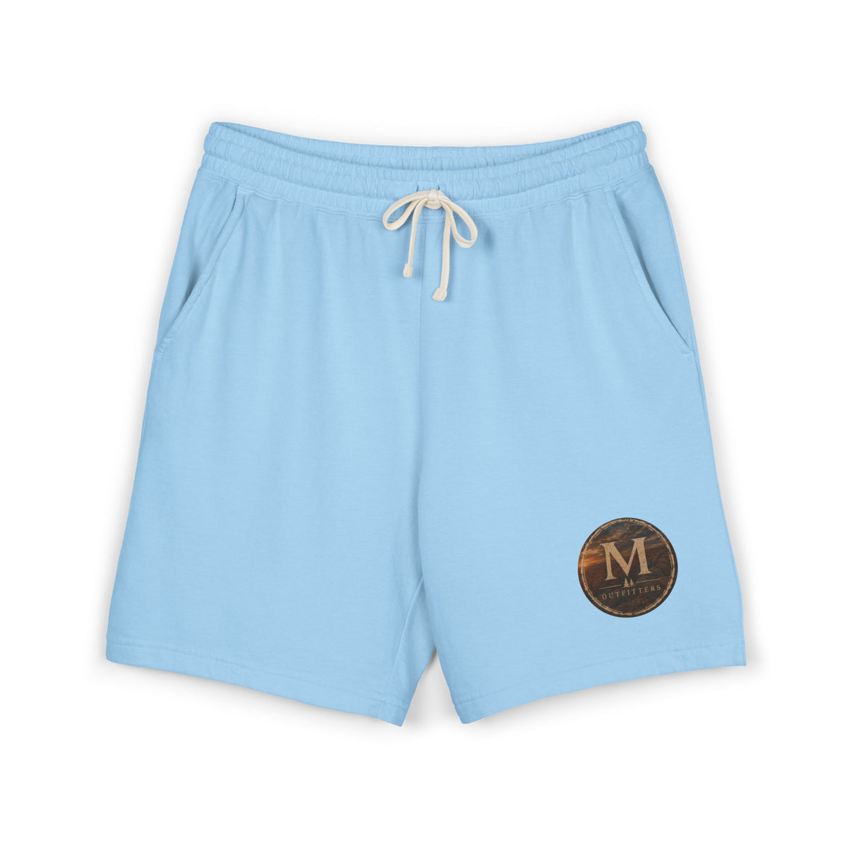 Lightweight Fleece Sweat Shorts with Retro Monogram Patch