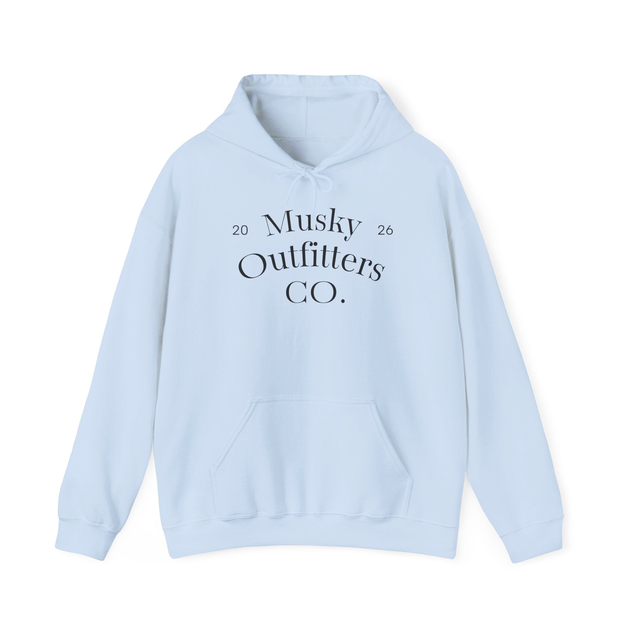 Musky Outfitters Co. Hooded Sweatshirt – Vintage Coastal Cliffs Graphic Hoodie