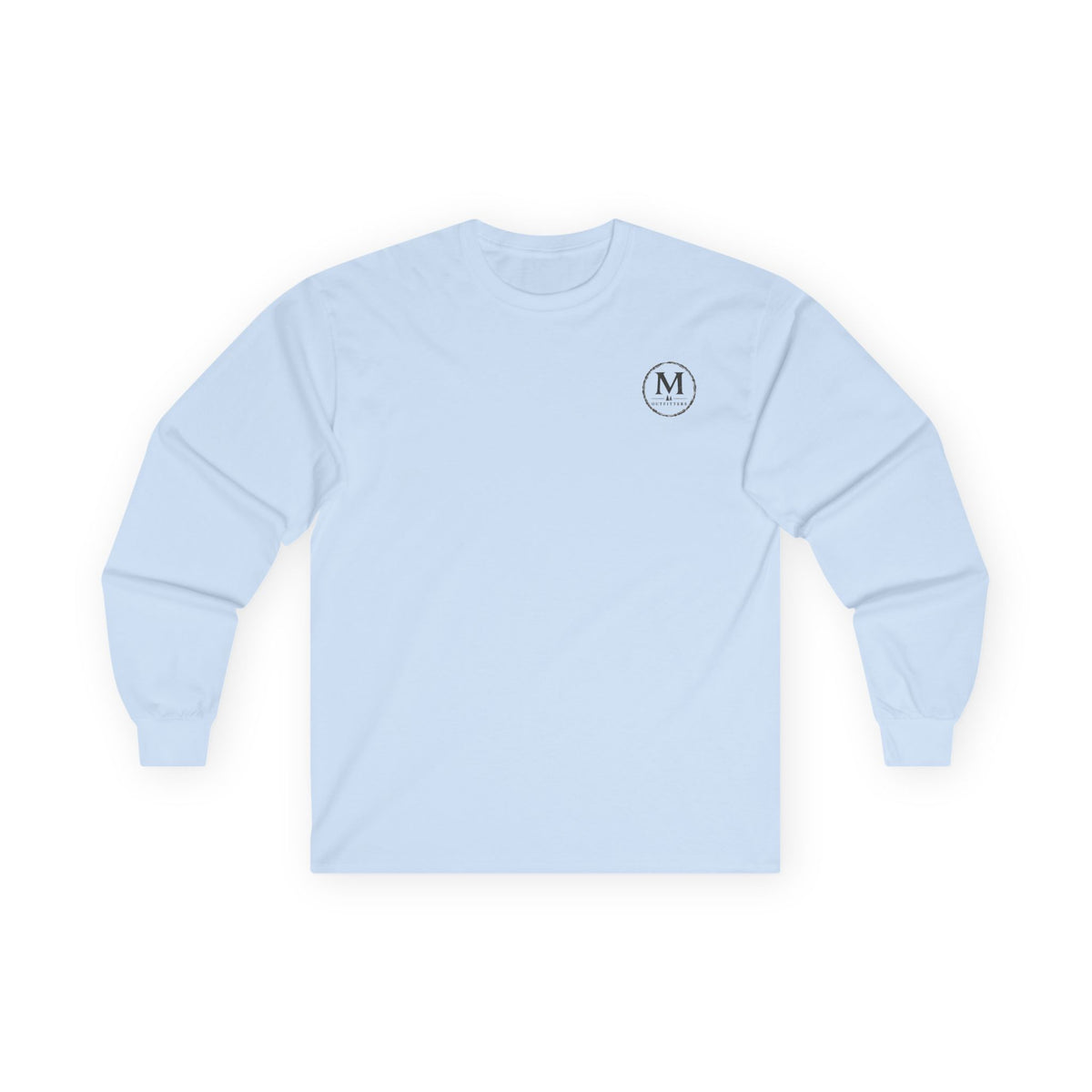 Long Sleeve Tee — Coastal Cabin Landscape Back Print