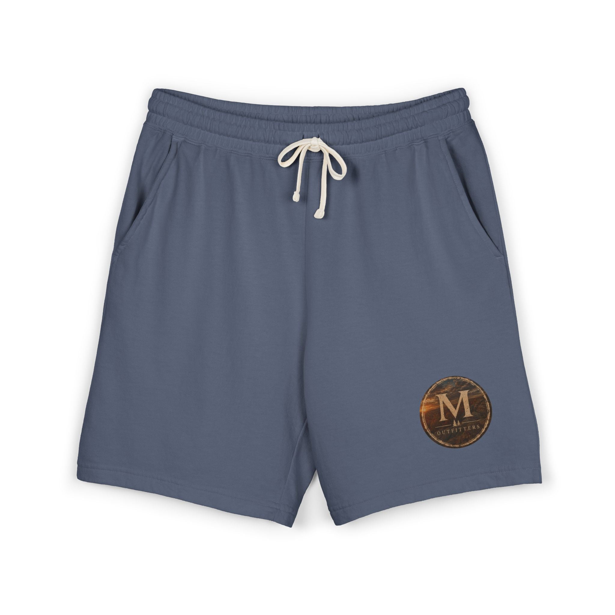 Lightweight Fleece Sweat Shorts with Retro Monogram Patch