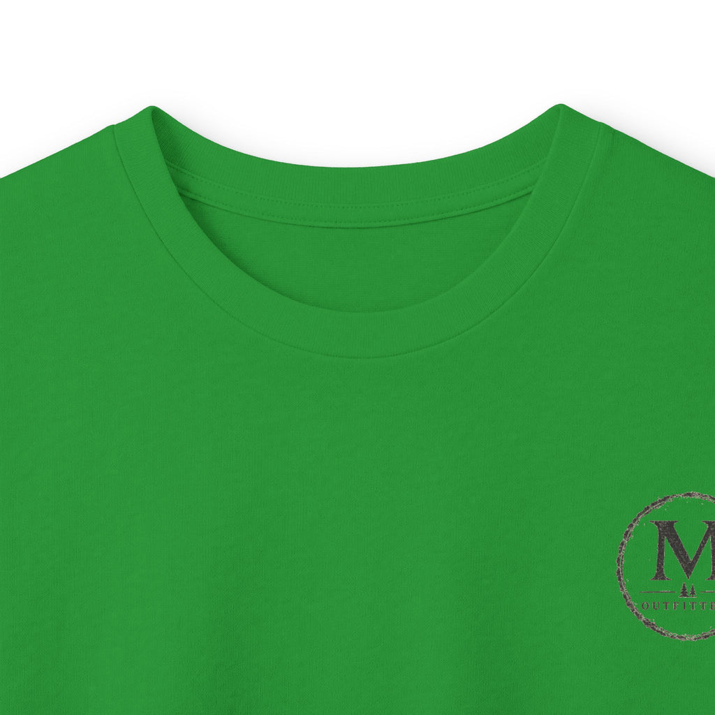 Long Sleeve Tee — Coastal Cabin Landscape Back Print