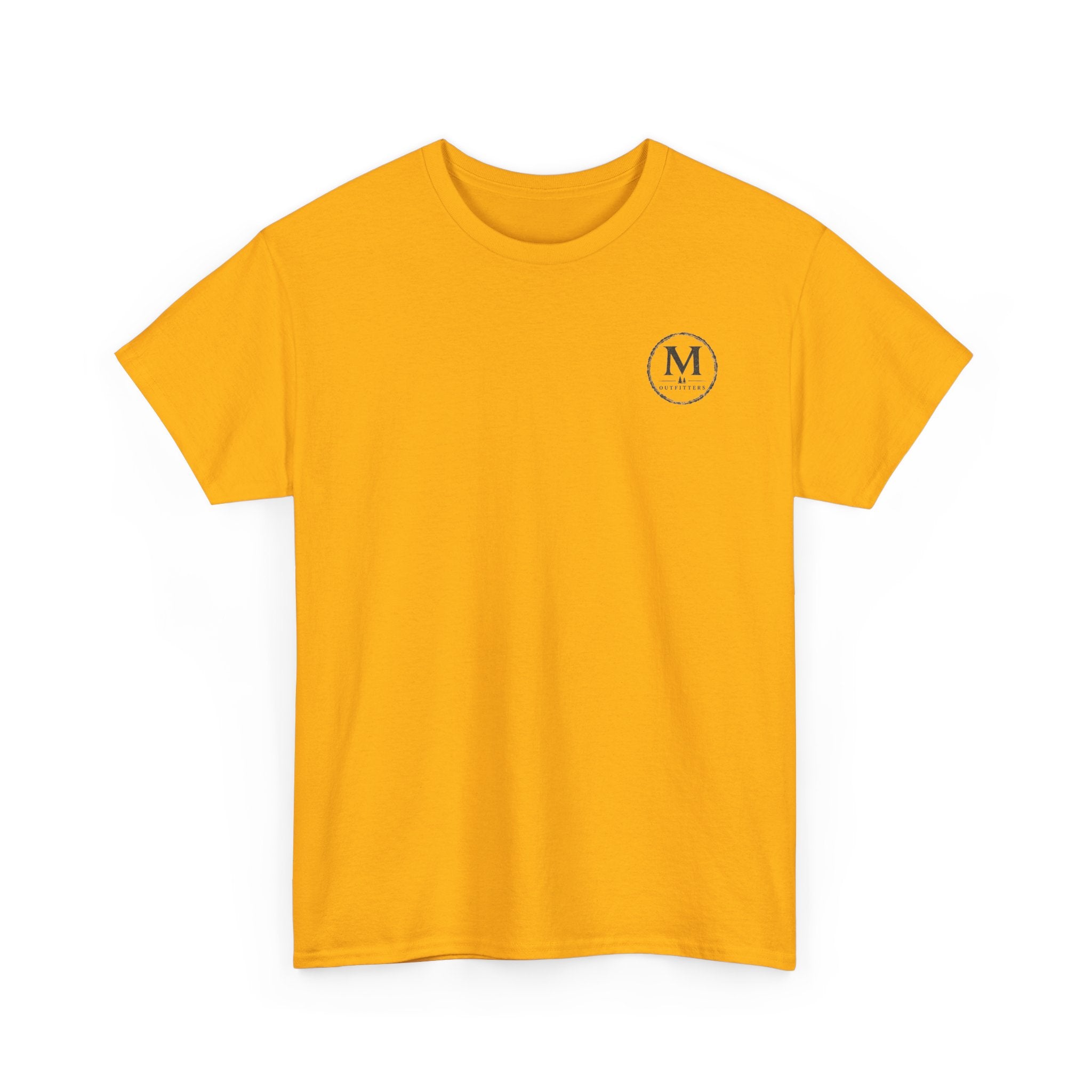 Minimalist Monogram Tee — Small Chest "M" Logo Cotton T‑Shirt