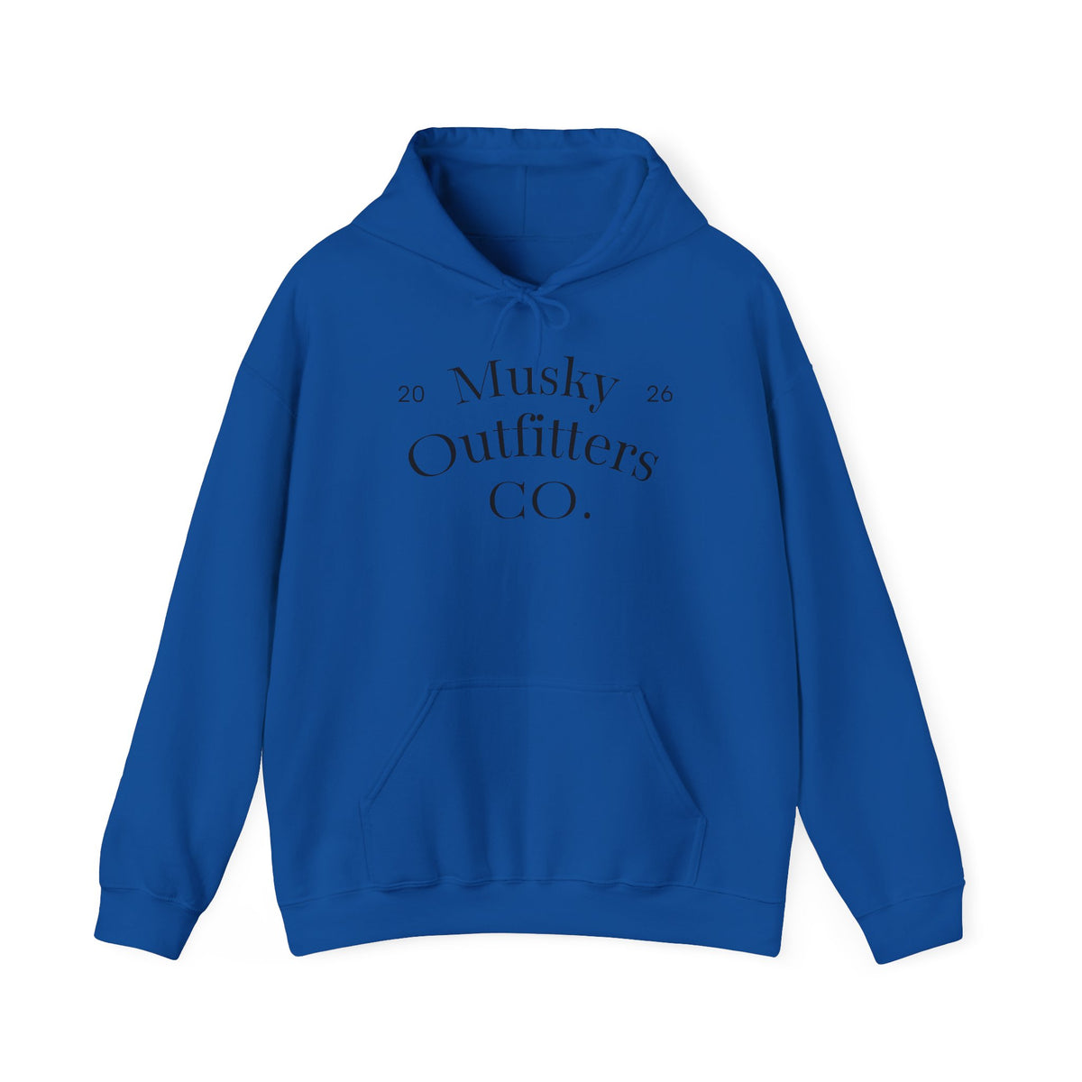 Musky Outfitters Co. Hooded Sweatshirt – Vintage Coastal Cliffs Graphic Hoodie