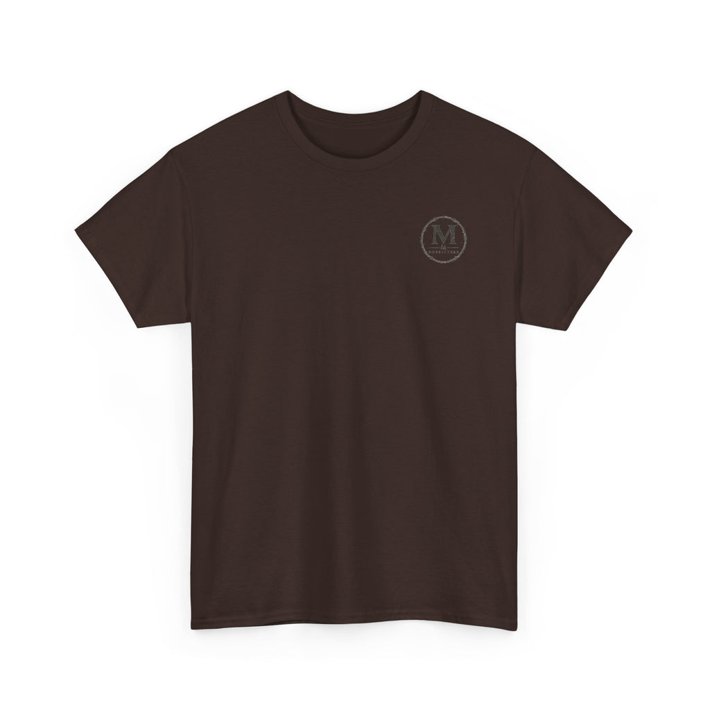 Minimalist Monogram Tee — Small Chest "M" Logo Cotton T‑Shirt