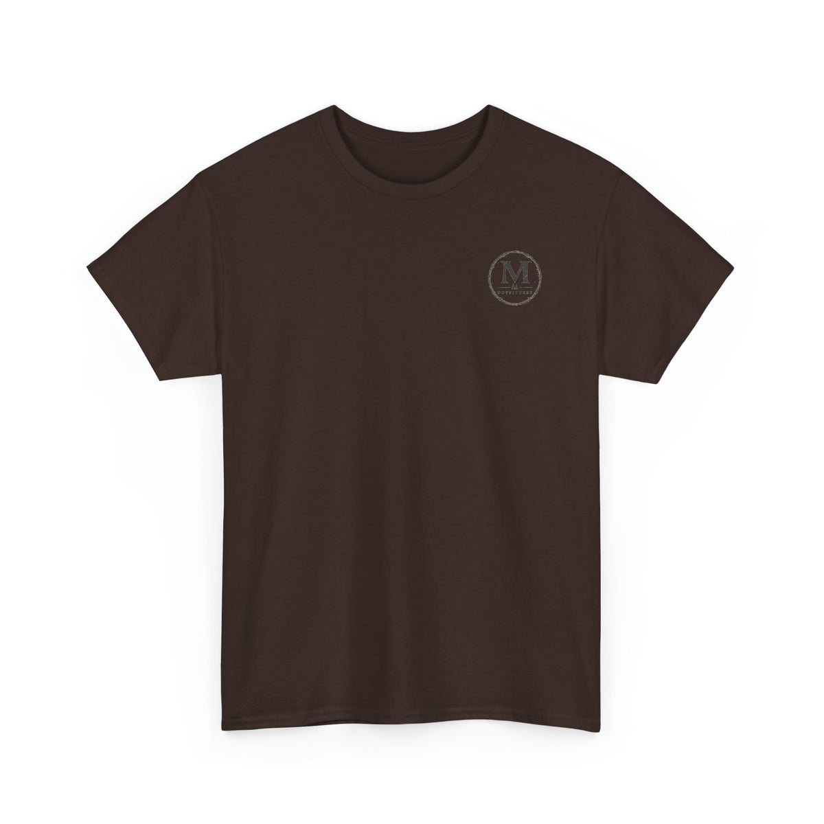 Minimalist Monogram Tee — Small Chest "M" Logo Cotton T‑Shirt