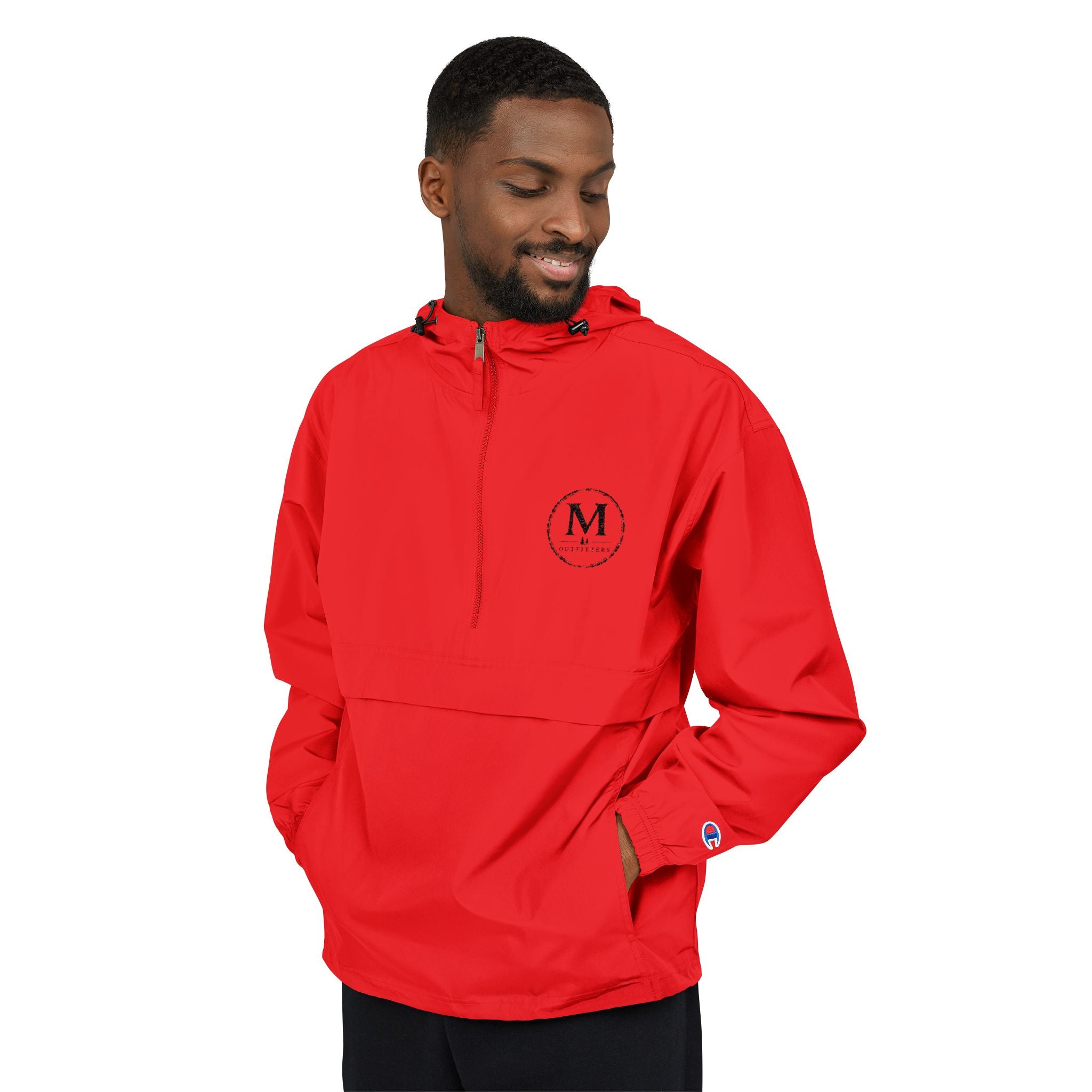 Embroidered M Monogram Packable Anorak Jacket