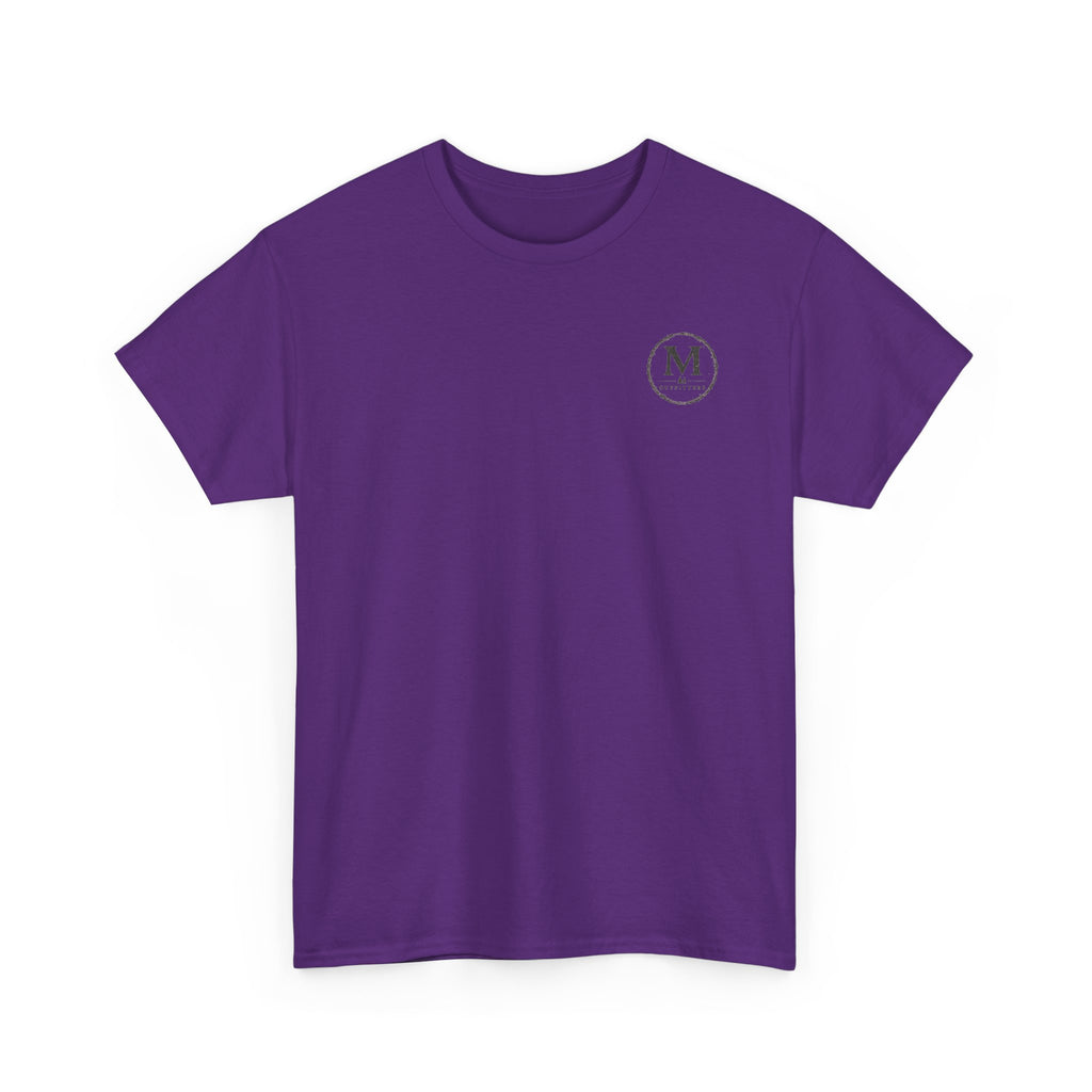 Minimalist Monogram Tee — Small Chest "M" Logo Cotton T‑Shirt