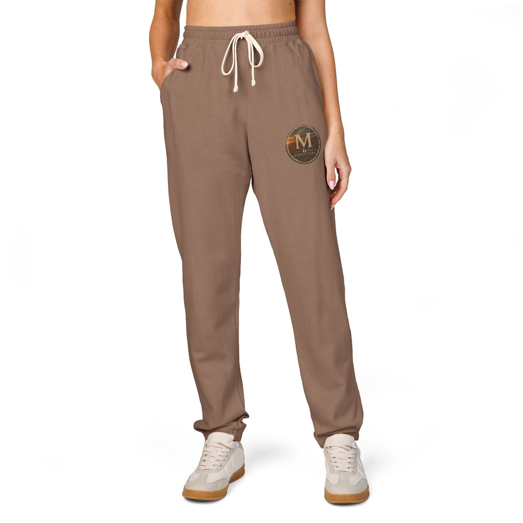 Monogram Laurel Fleece Sweatpants — Personalized 'M' Casual Joggers