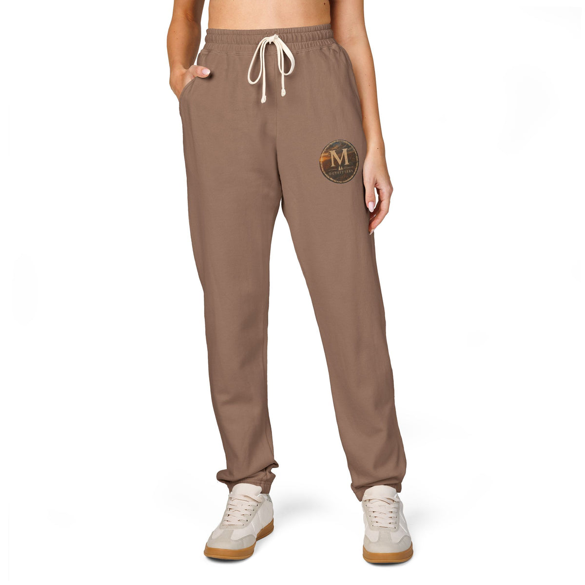 Monogram Laurel Fleece Sweatpants — Personalized 'M' Casual Joggers