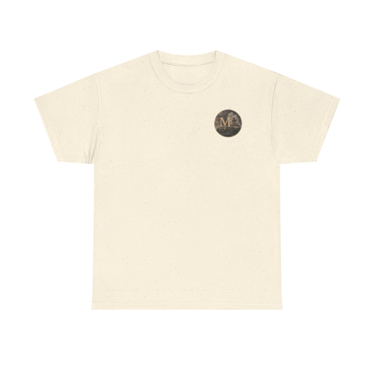 Monogram M Chest Logo Tee — Minimalist Vintage Initial T-Shirt
