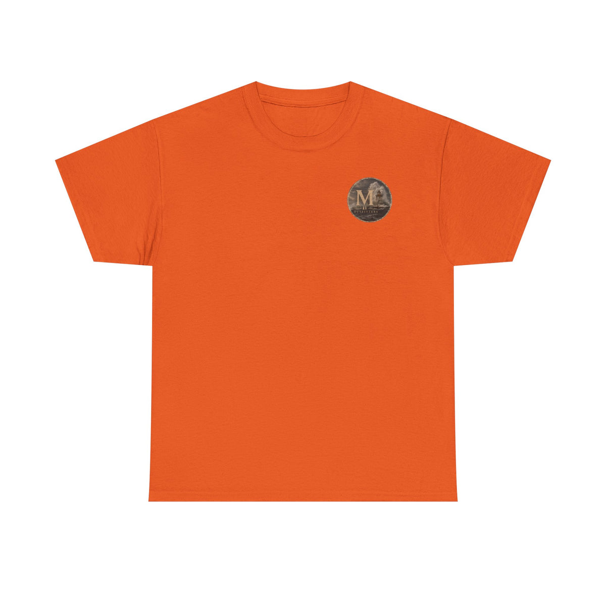 Monogram M Chest Logo Tee — Minimalist Vintage Initial T-Shirt