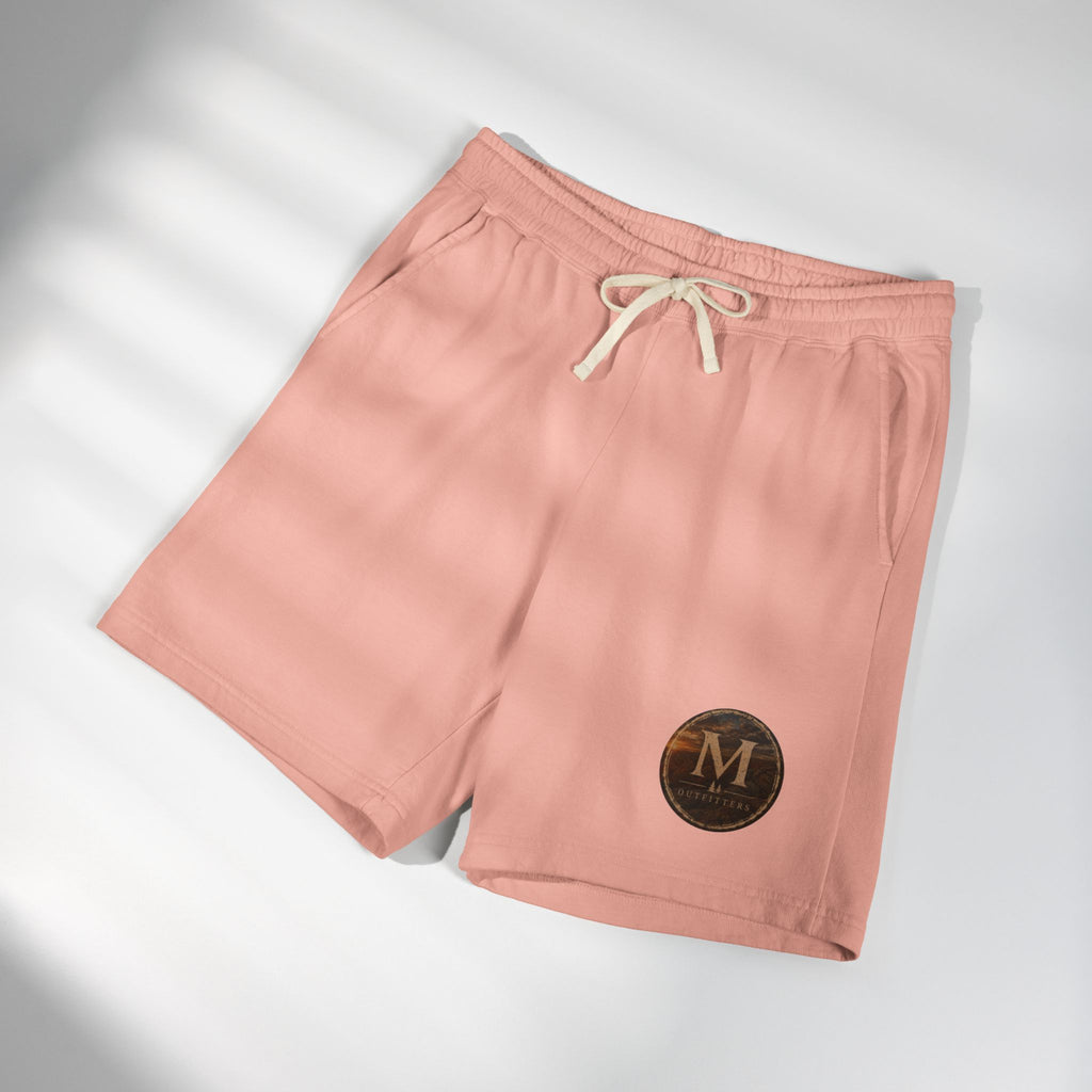 Lightweight Fleece Sweat Shorts with Retro Monogram Patch