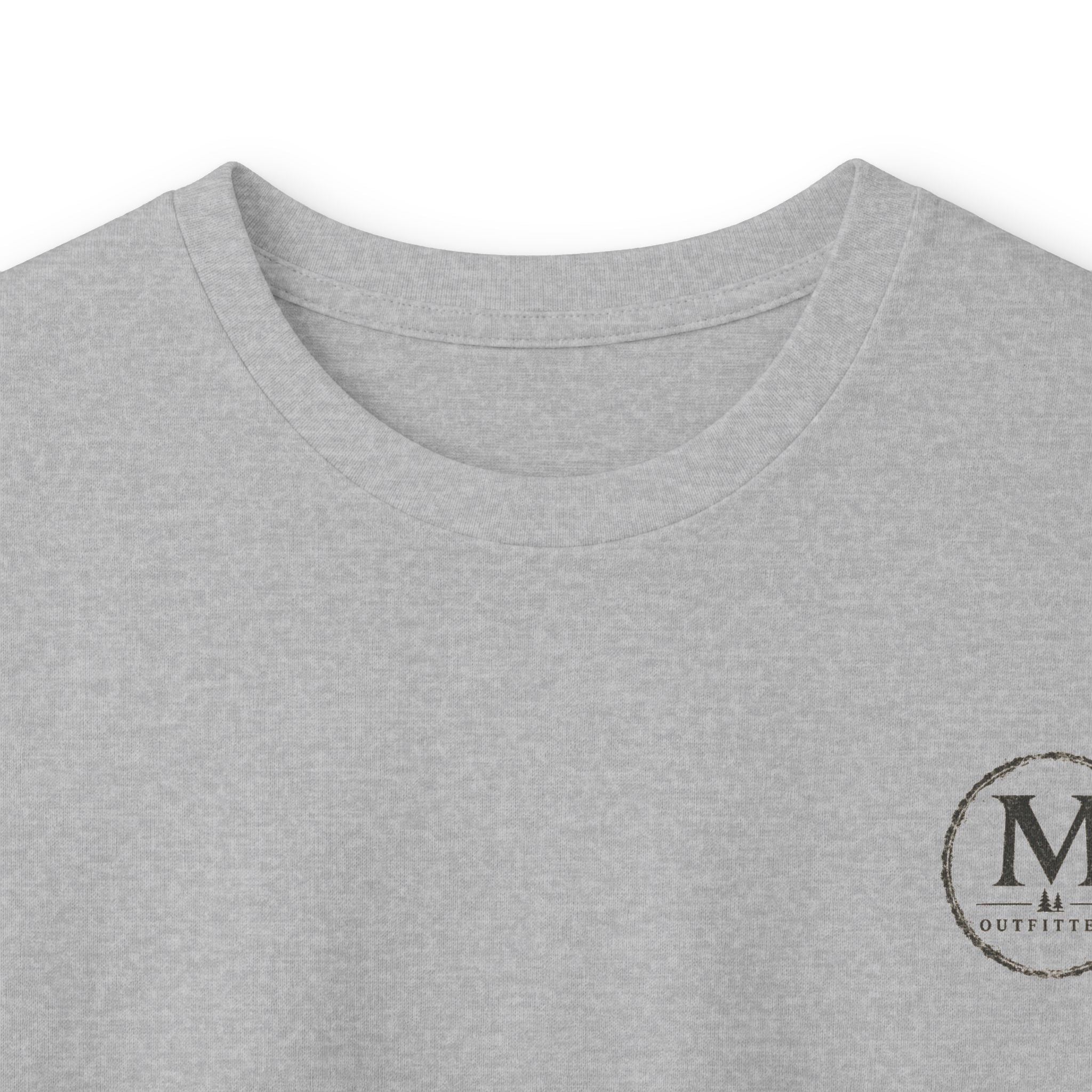 Long Sleeve Tee — Coastal Cabin Landscape Back Print