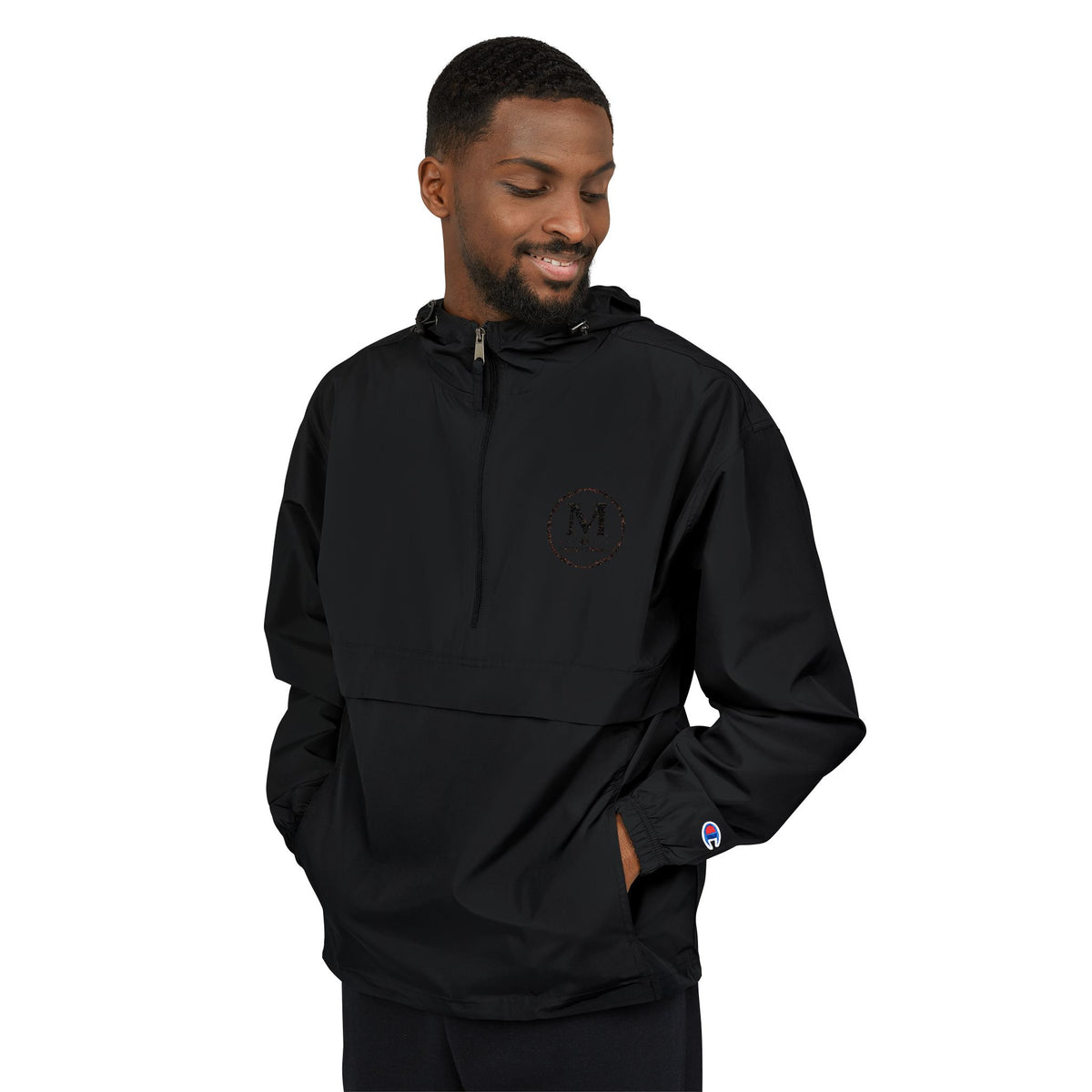 Embroidered M Monogram Packable Anorak Jacket