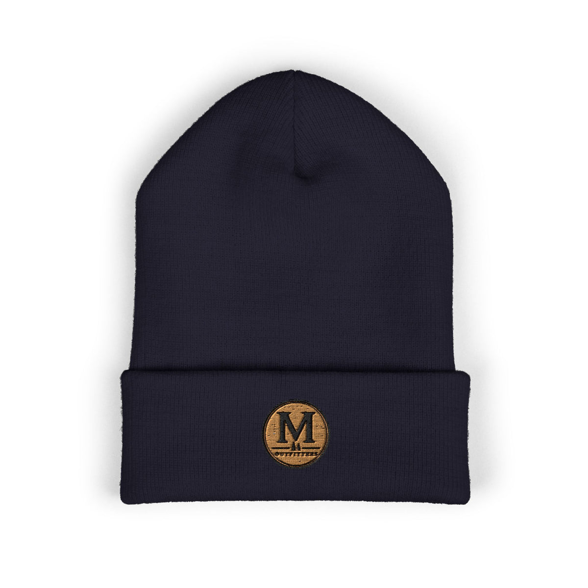Embroidered Monogram Cuffed Beanie – Classic Knit Winter Hat