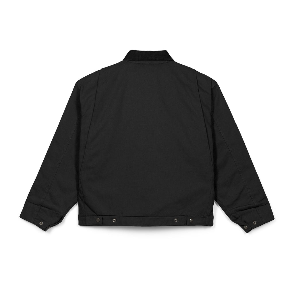 Duck Cloth Work Jacket — Durable Black Carpenter/Utility Jacket