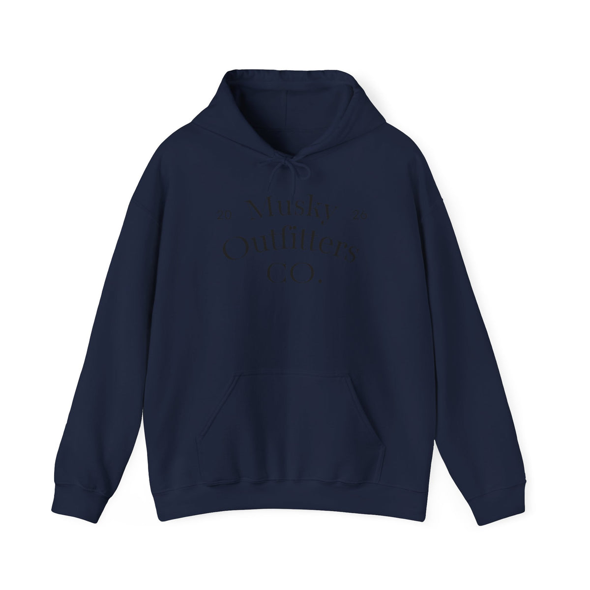 Musky Outfitters Co. Hooded Sweatshirt – Vintage Coastal Cliffs Graphic Hoodie