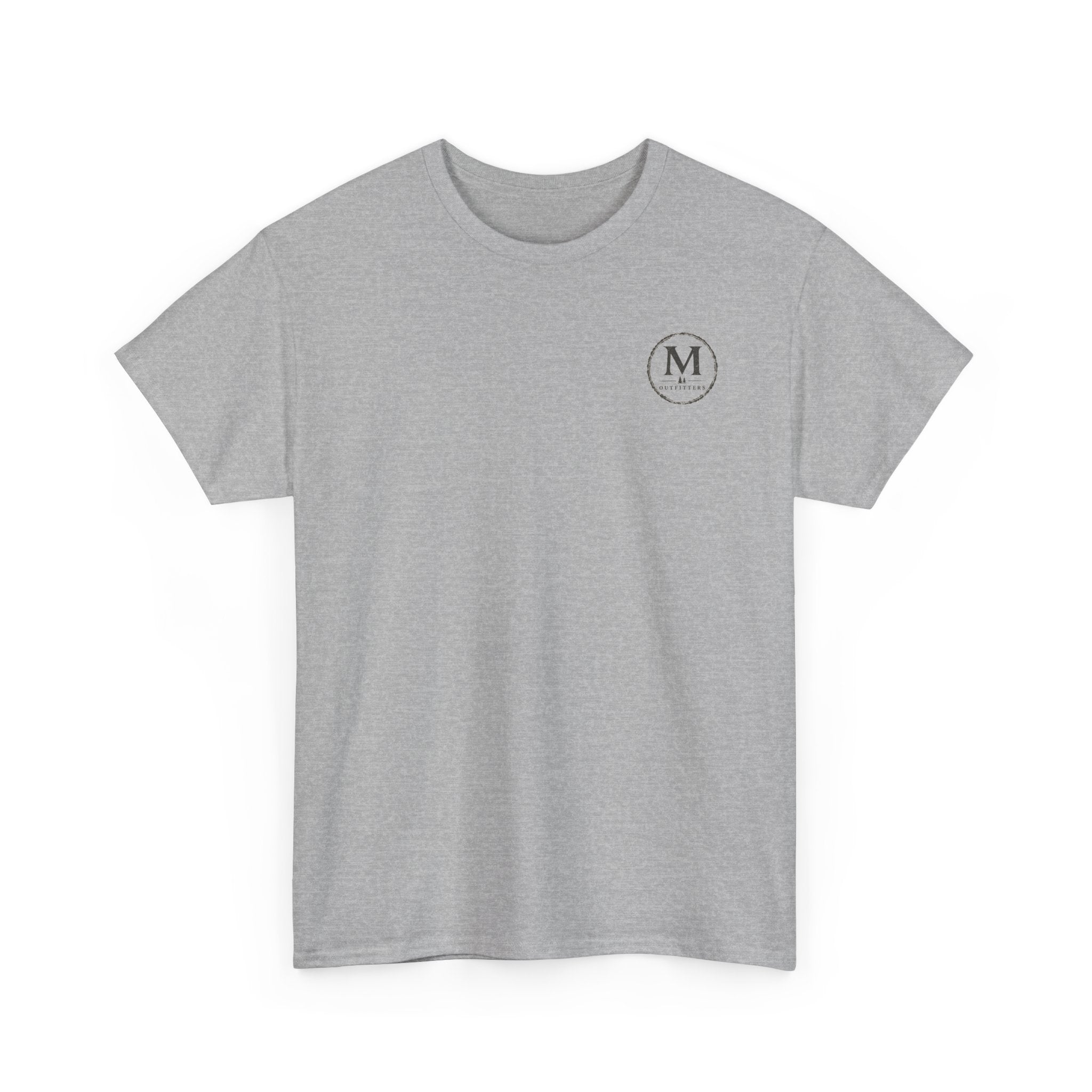 Minimalist Monogram Tee — Small Chest "M" Logo Cotton T‑Shirt