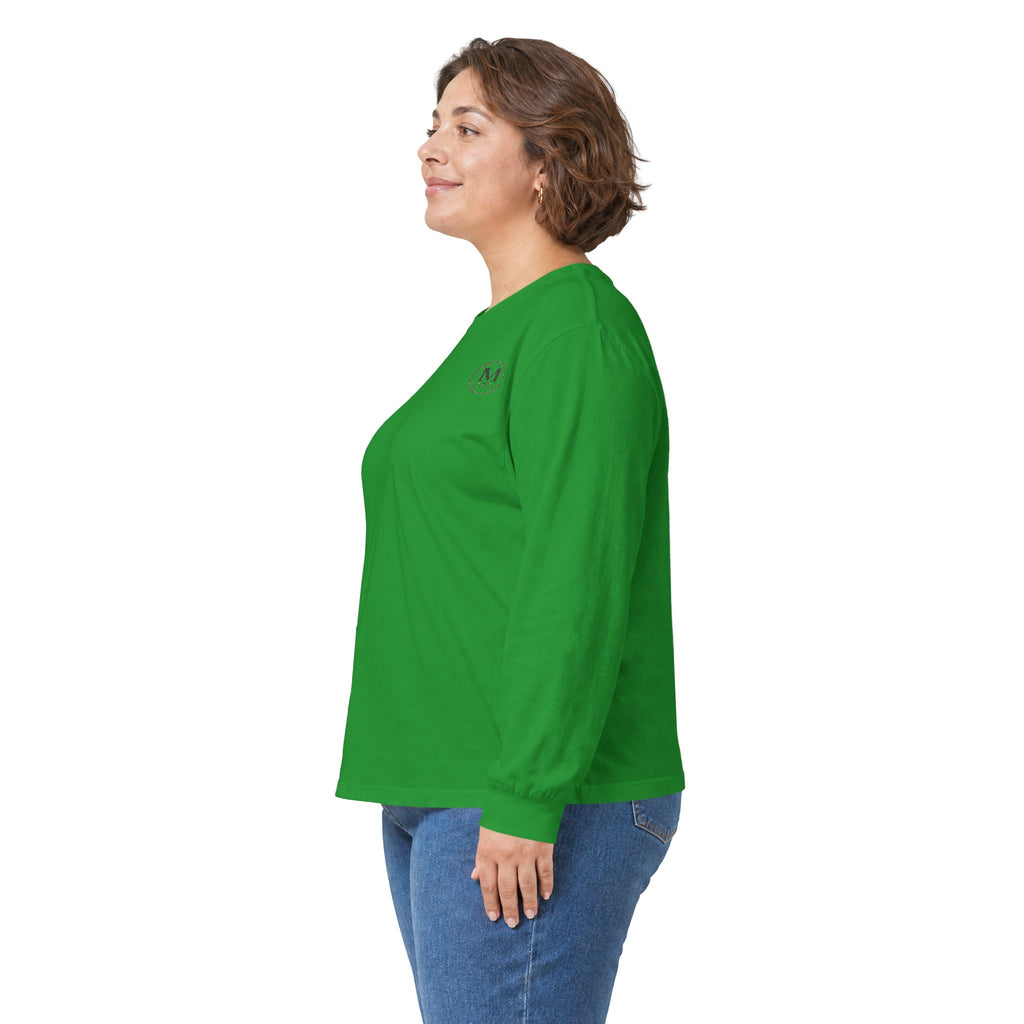 Long Sleeve Tee — Coastal Cabin Landscape Back Print