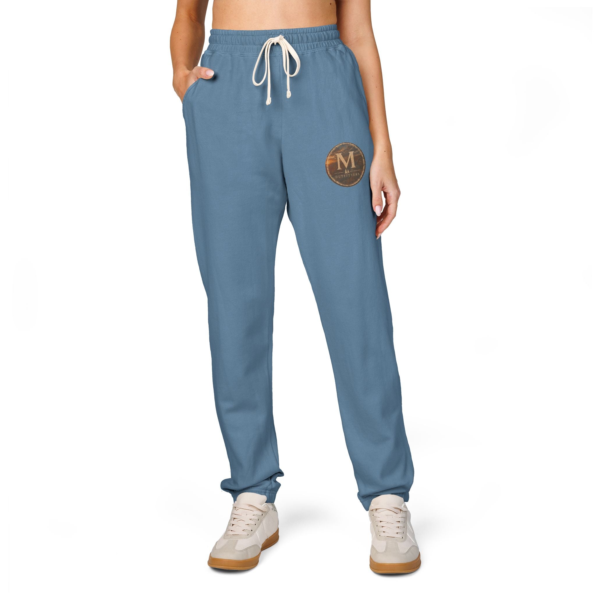 Monogram Laurel Fleece Sweatpants — Personalized 'M' Casual Joggers