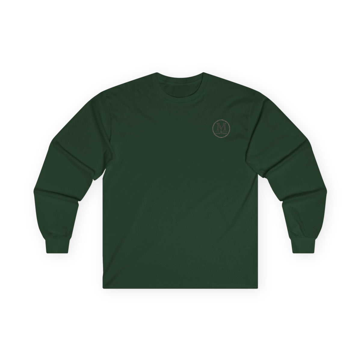Long Sleeve Tee — Coastal Cabin Landscape Back Print