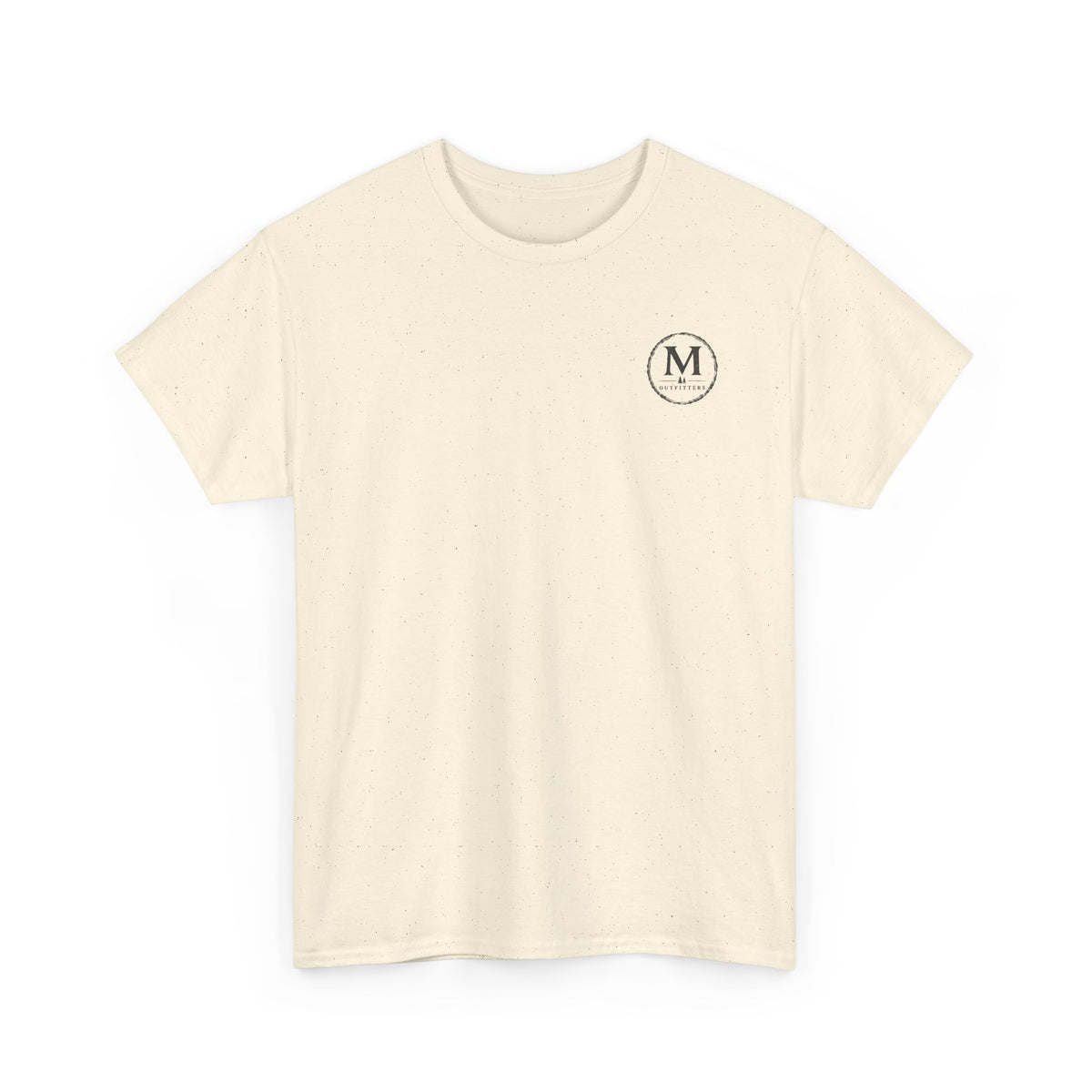 Minimalist Monogram Tee — Small Chest "M" Logo Cotton T‑Shirt