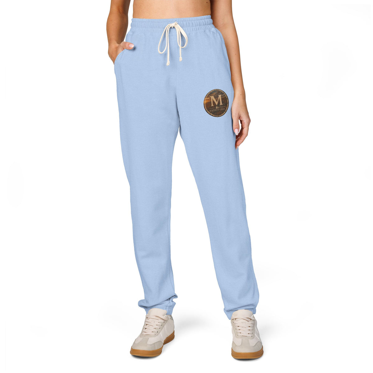 Monogram Laurel Fleece Sweatpants — Personalized 'M' Casual Joggers
