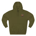 Monogram M Circle Hoodie — Minimalist Initials Fleece Pullover