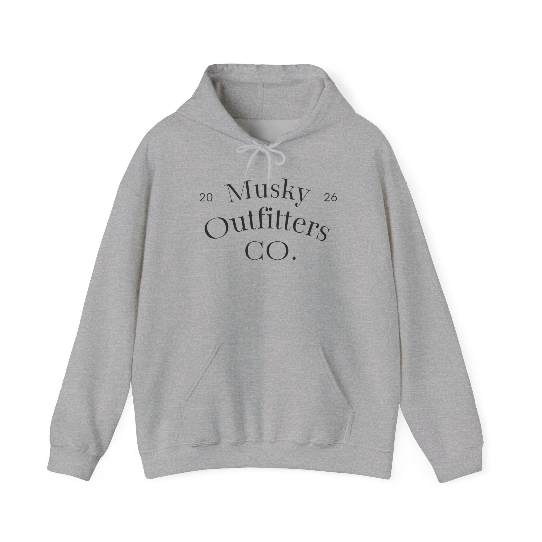 Musky Outfitters Co. Hooded Sweatshirt – Vintage Coastal Cliffs Graphic Hoodie