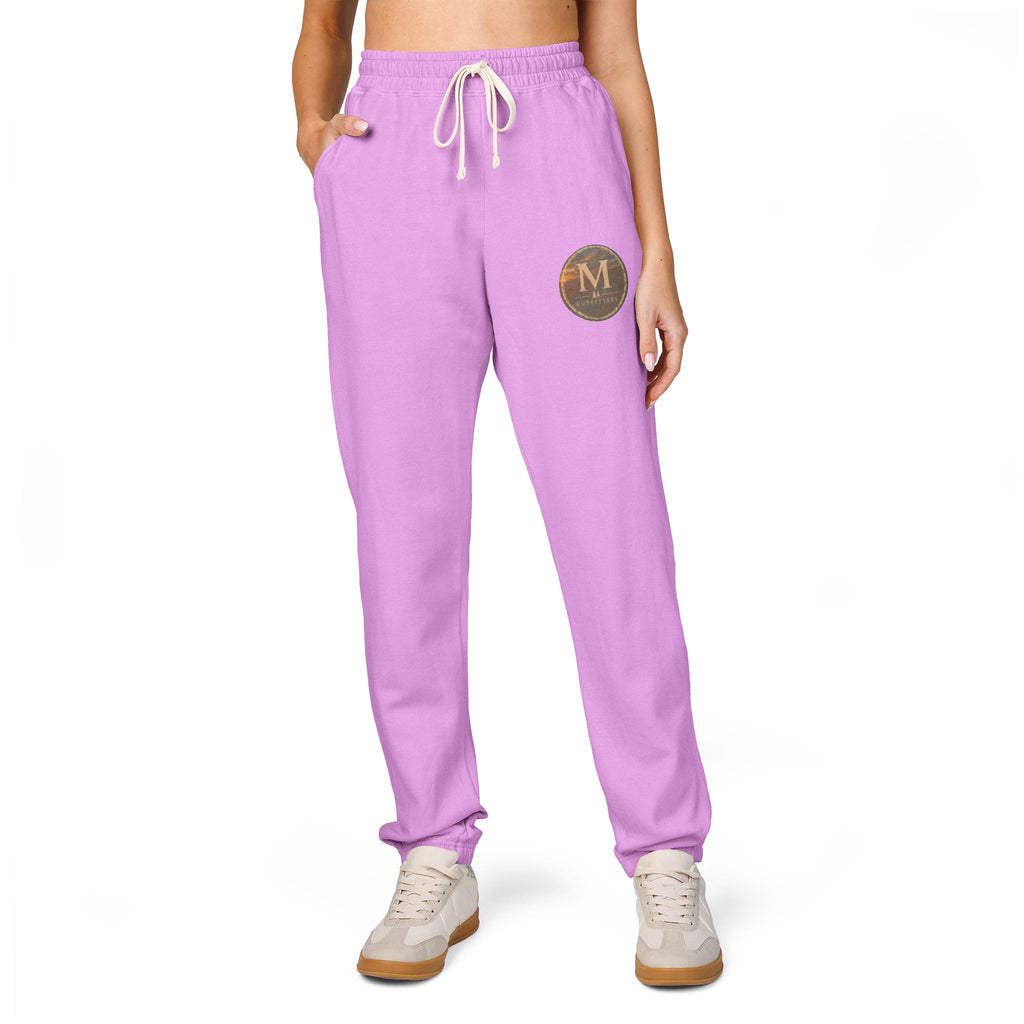 Monogram Laurel Fleece Sweatpants — Personalized 'M' Casual Joggers