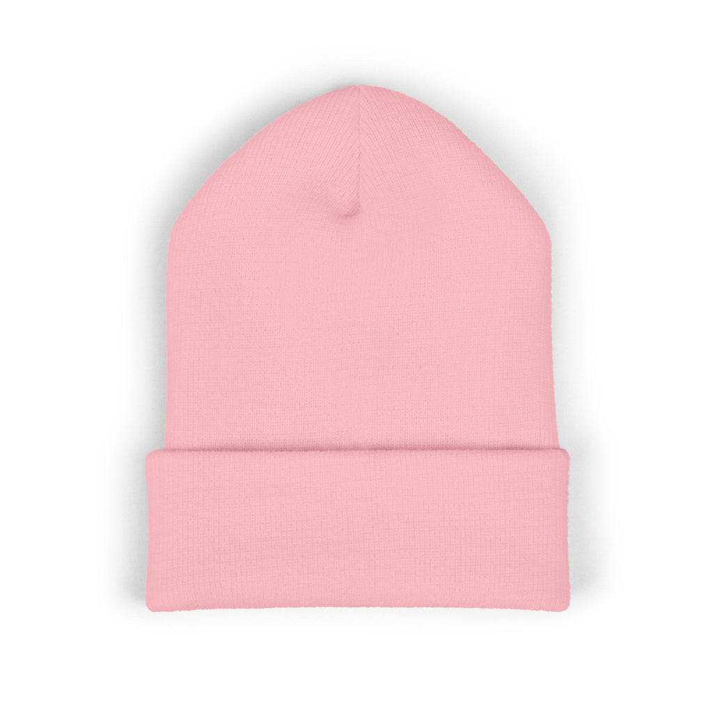 Embroidered Monogram Cuffed Beanie – Classic Knit Winter Hat