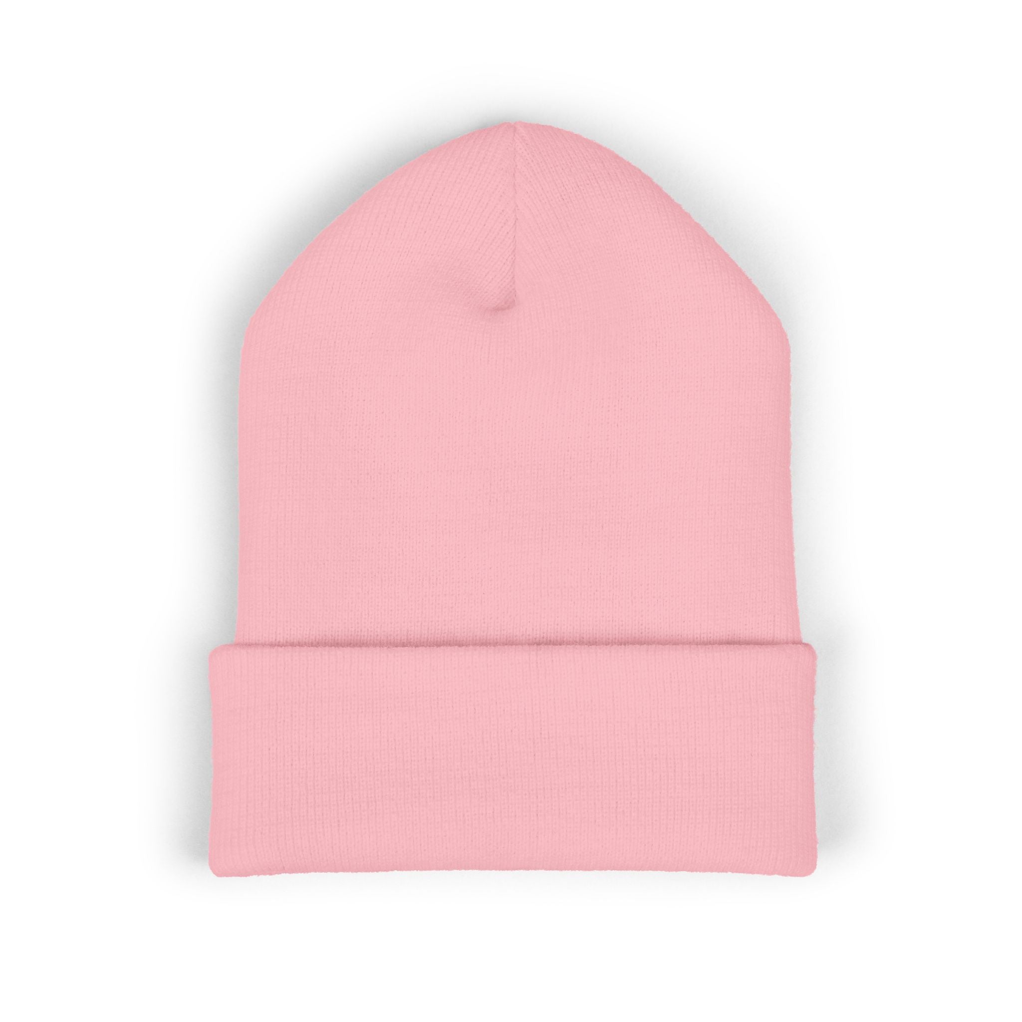 Embroidered Monogram Cuffed Beanie – Classic Knit Winter Hat