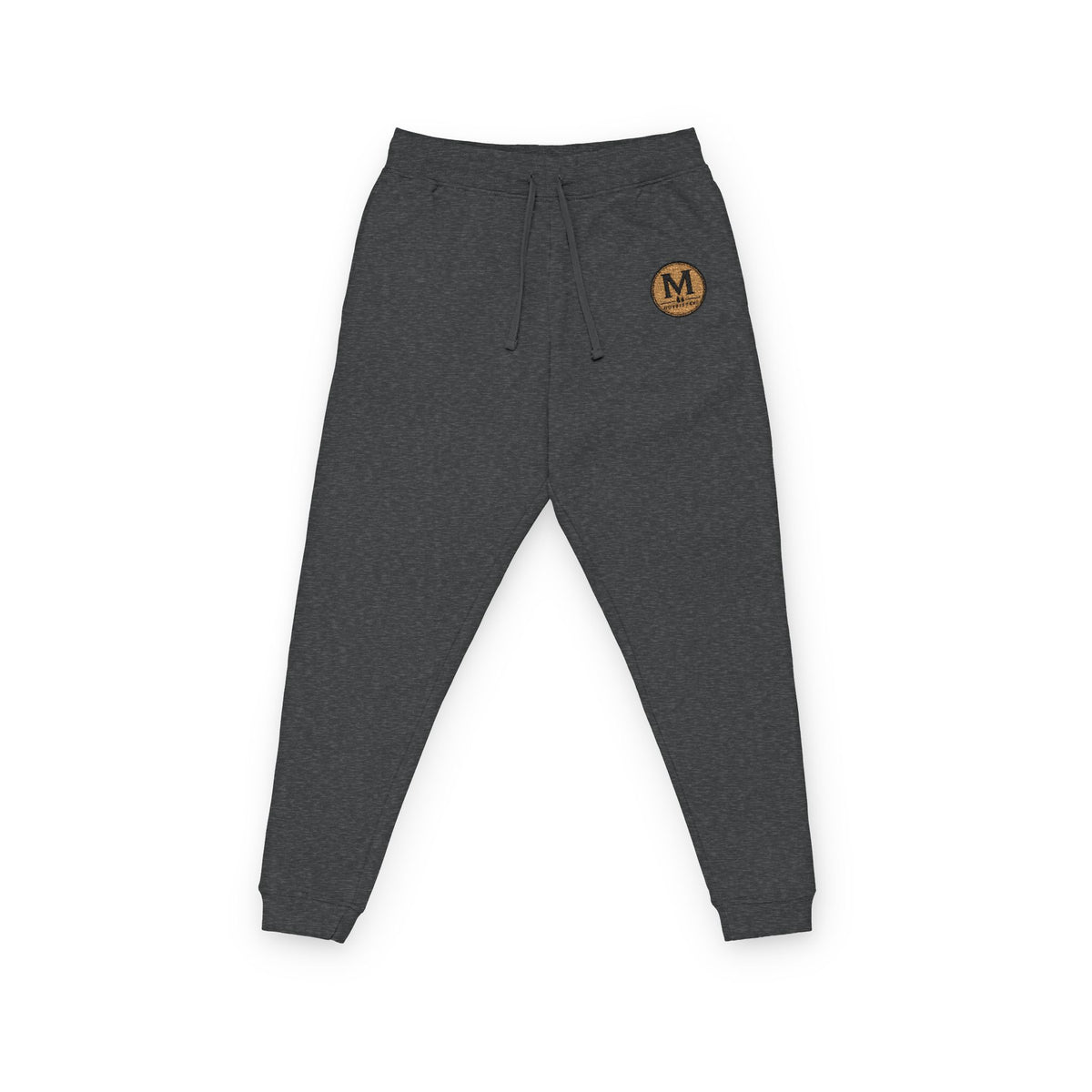Embroidered Vintage Earth Circle Joggers