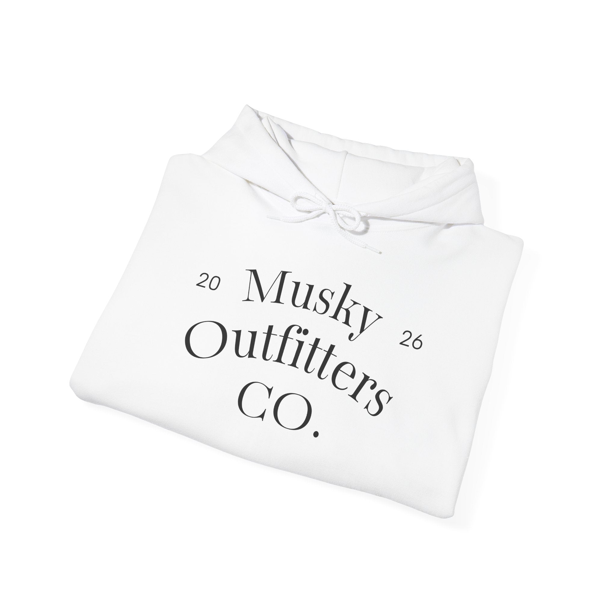 Musky Outfitters Co. Hooded Sweatshirt – Vintage Coastal Cliffs Graphic Hoodie